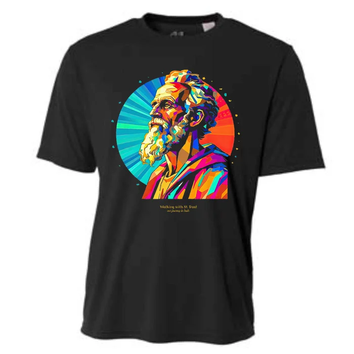 St. Paul Vibrant Low Poly Cooling Performance Crew T-Shirt