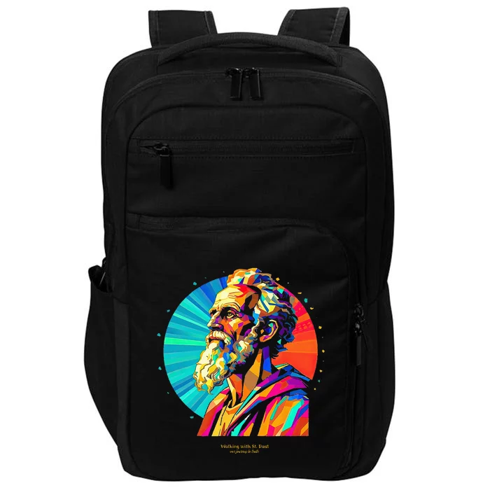 St. Paul Vibrant Low Poly Impact Tech Backpack