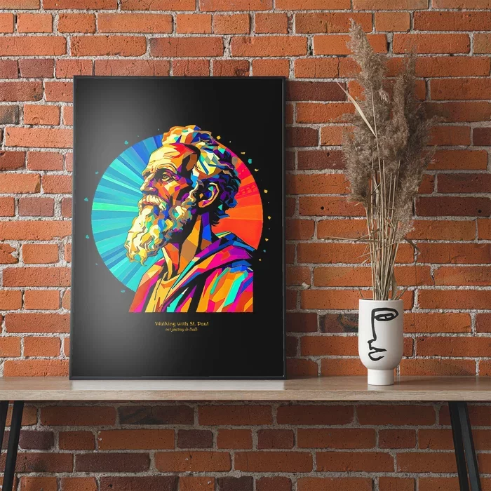 St. Paul Vibrant Low Poly Poster