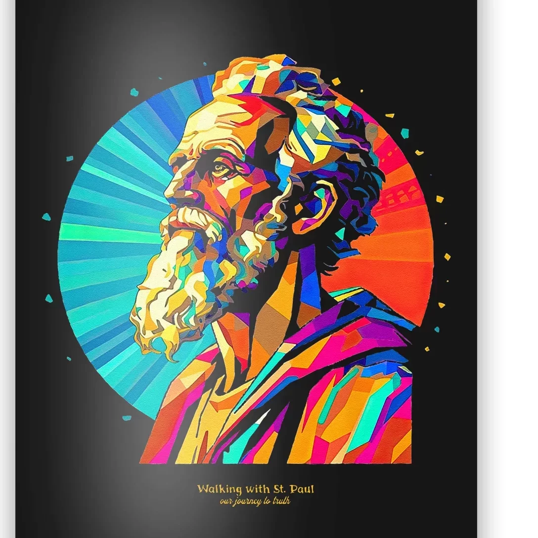 St. Paul Vibrant Low Poly Poster