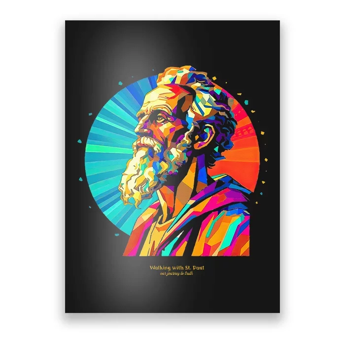 St. Paul Vibrant Low Poly Poster