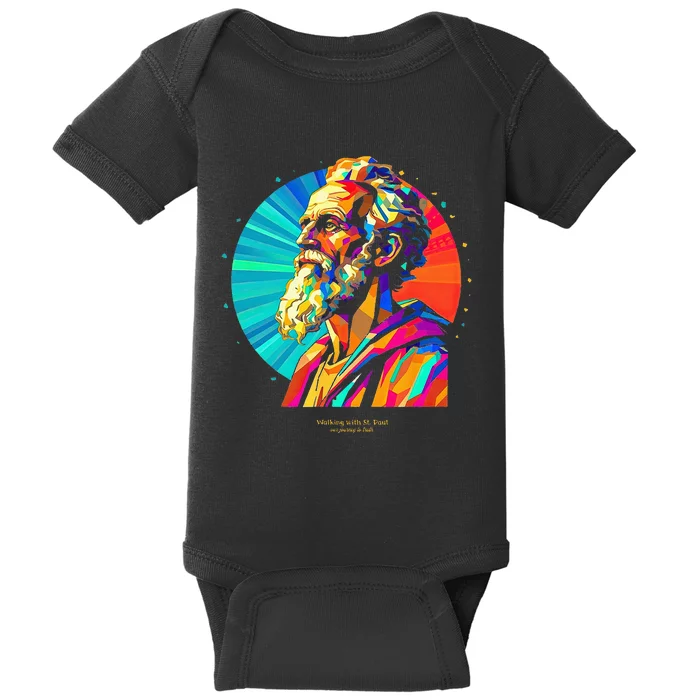 St. Paul Vibrant Low Poly Baby Bodysuit