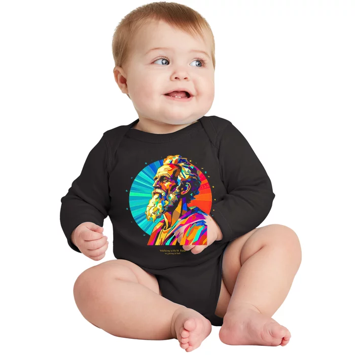 St. Paul Vibrant Low Poly Baby Long Sleeve Bodysuit