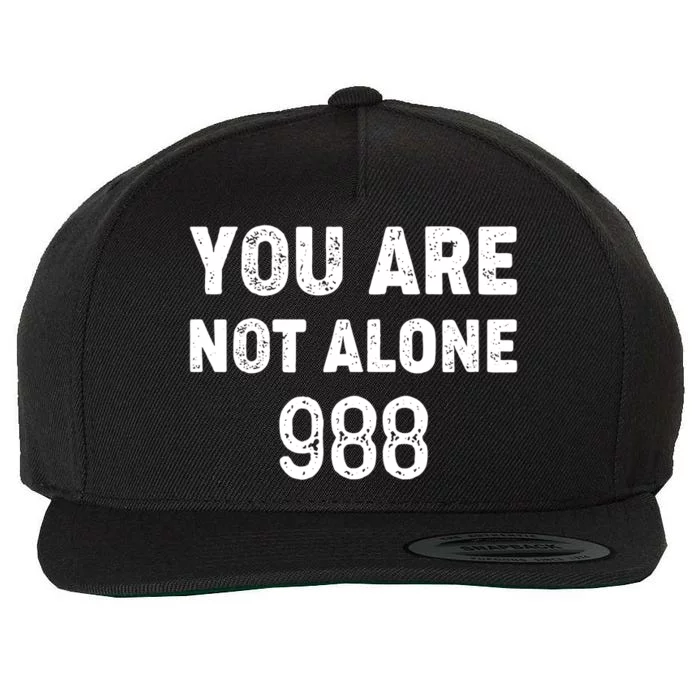 Suicide Prevention Vintage 988 Wool Snapback Cap