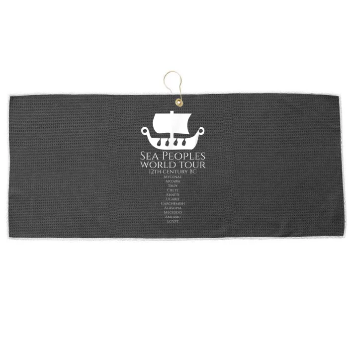 Sea Peoples World Tour Greek Egyptian Levantine History Large Microfiber Waffle Golf Towel