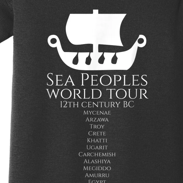 Sea Peoples World Tour Greek Egyptian Levantine History Baby Bodysuit