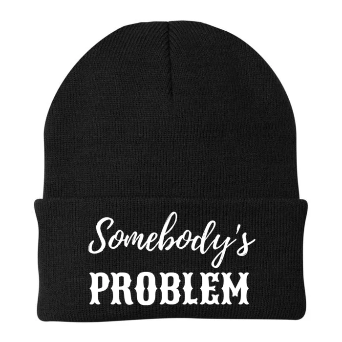 Somebodys Problem Western Knit Cap Winter Beanie