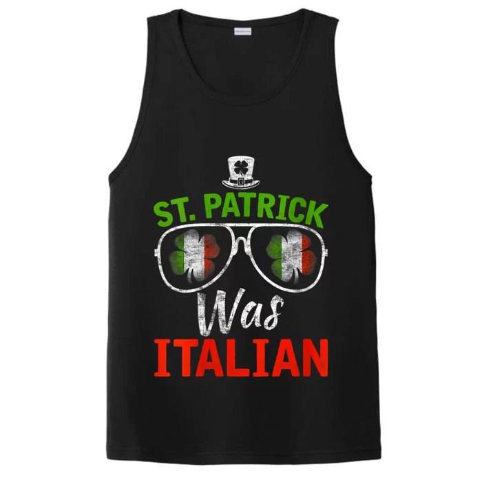 St Patrick Was Italian St Patrick's Day Funny Performance Tank