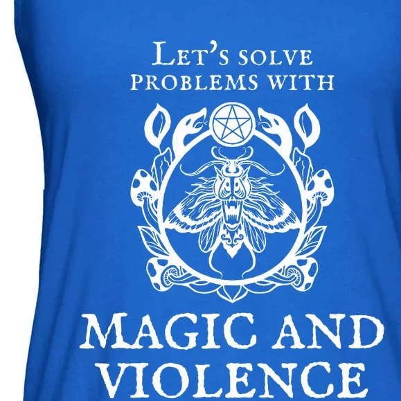 Solve Problems With Magic Violence Ladies Essential Flowy Tank