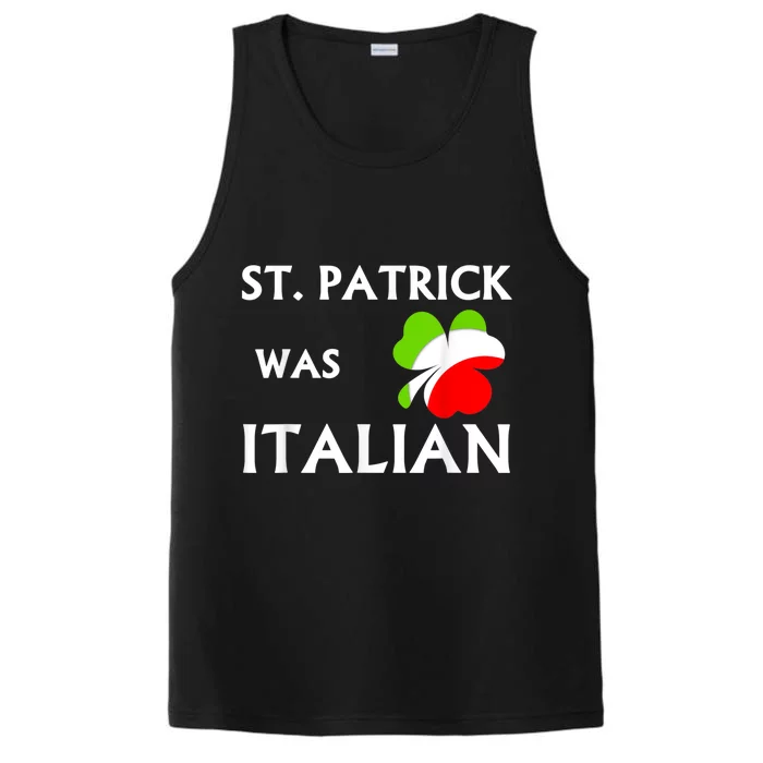 St Patrick Was Italian Performance Tank