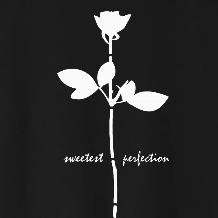 Sweetest Perfection White Design Women's Crop Top Tee