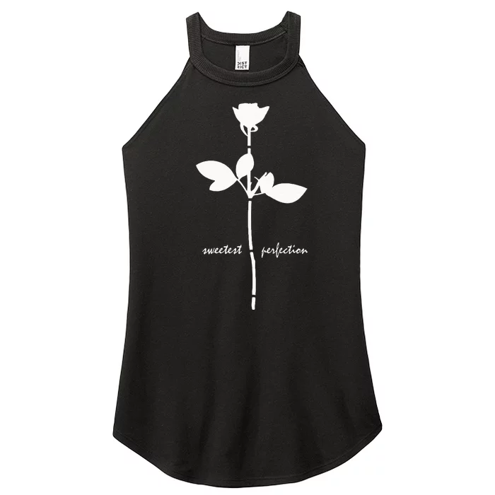 Sweetest Perfection White Design Women’s Perfect Tri Rocker Tank