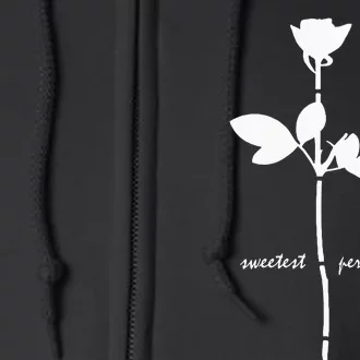 Sweetest Perfection White Design Full Zip Hoodie