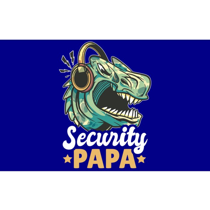 Security Papa With A Dinosaur For Father's Day Meaningful Gift Bumper Sticker