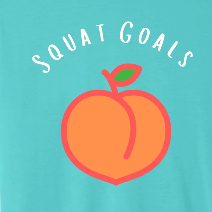 Squat Peach Workout Gym Goals Squats Gift ChromaSoft Performance T-Shirt