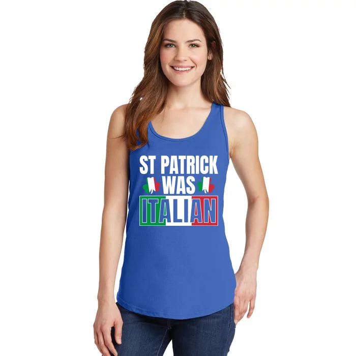 St Patricks Was Italian St Patricks Day Irish Shamrock Funny Gift Ladies Essential Tank