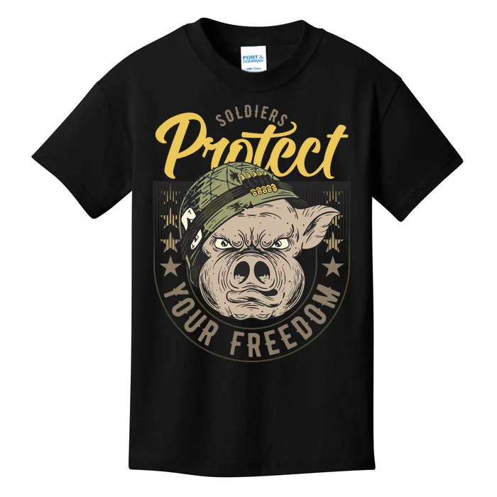 Soldiers Protect Your Freedom Kids T-Shirt