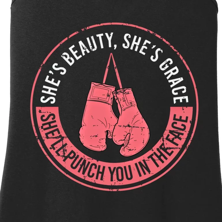 SheLl Punch You In The Face Boxing Kickboxing Boxing Gift Ladies Essential Tank