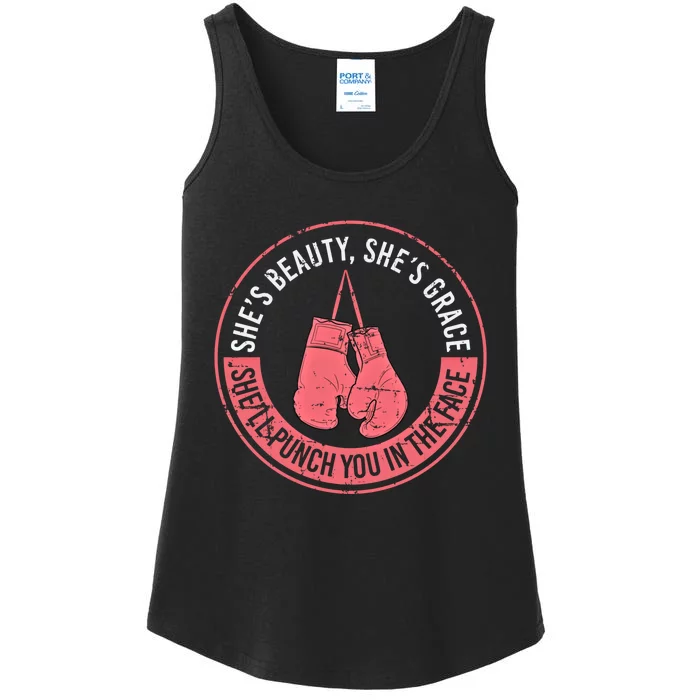 SheLl Punch You In The Face Boxing Kickboxing Boxing Gift Ladies Essential Tank