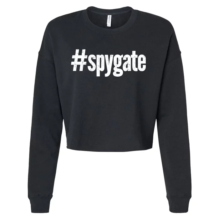 #Spygate Cropped Pullover Crew