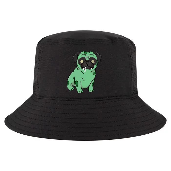 Spooky Pug Zombie Costume Cool Comfort Performance Bucket Hat