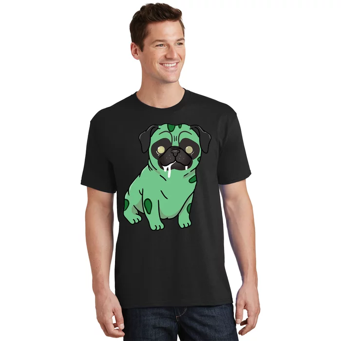 Spooky Pug Zombie Costume T-Shirt