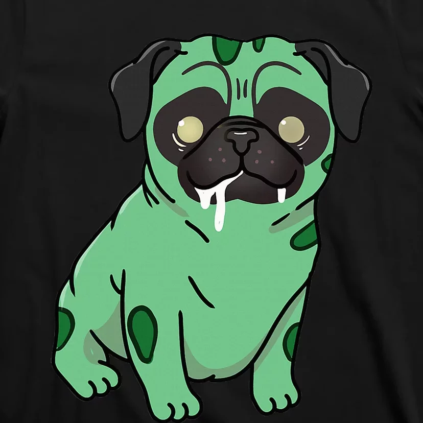 Spooky Pug Zombie Costume T-Shirt