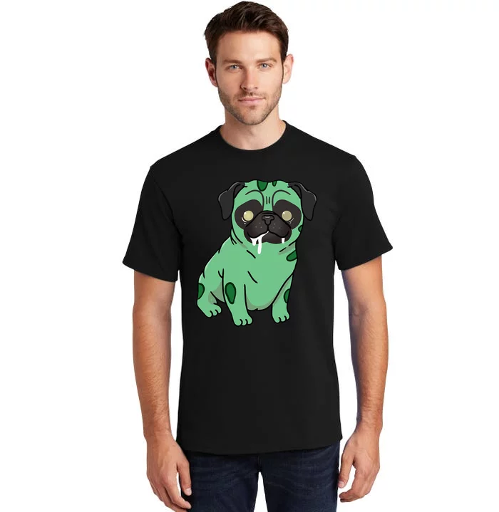 Spooky Pug Zombie Costume Tall T-Shirt