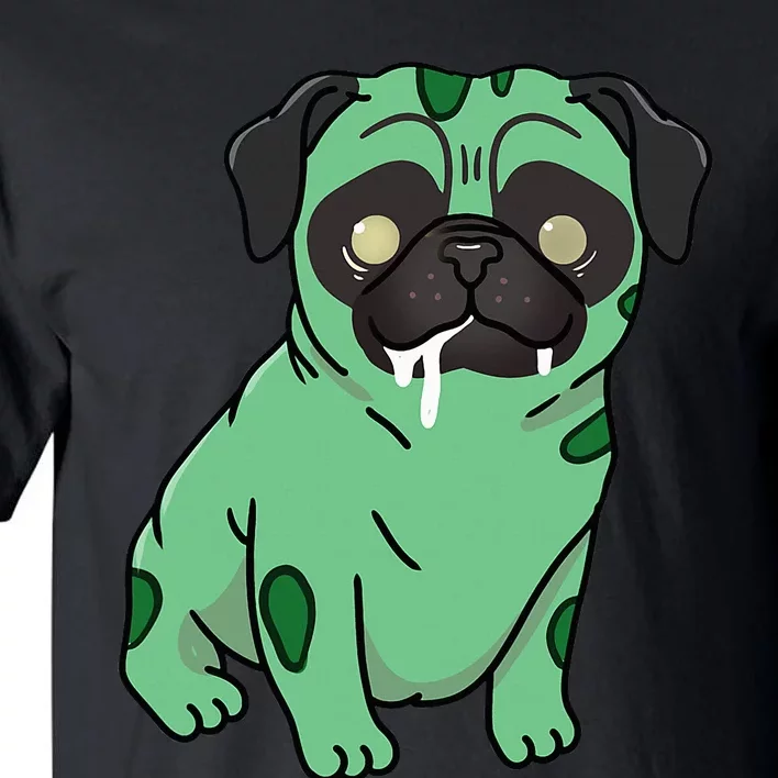 Spooky Pug Zombie Costume Tall T-Shirt