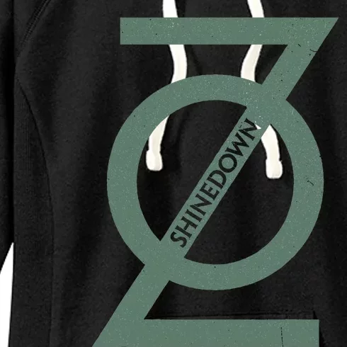 .S.H.I.N.E.D.O.W.N Planet Zero Black Women's Fleece Hoodie