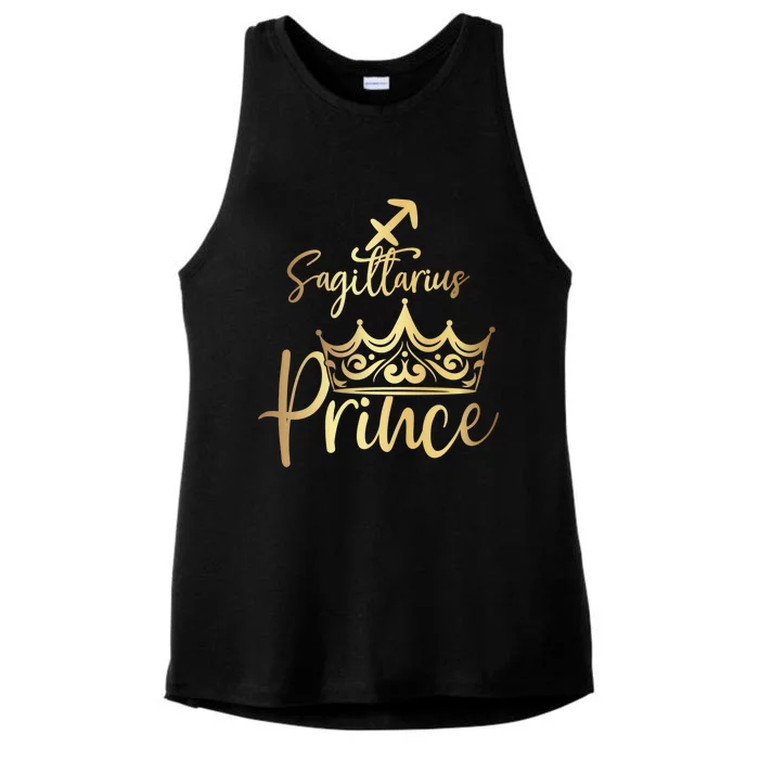 Sagittarius Prince Zodiac Gift Ladies Tri-Blend Wicking Tank