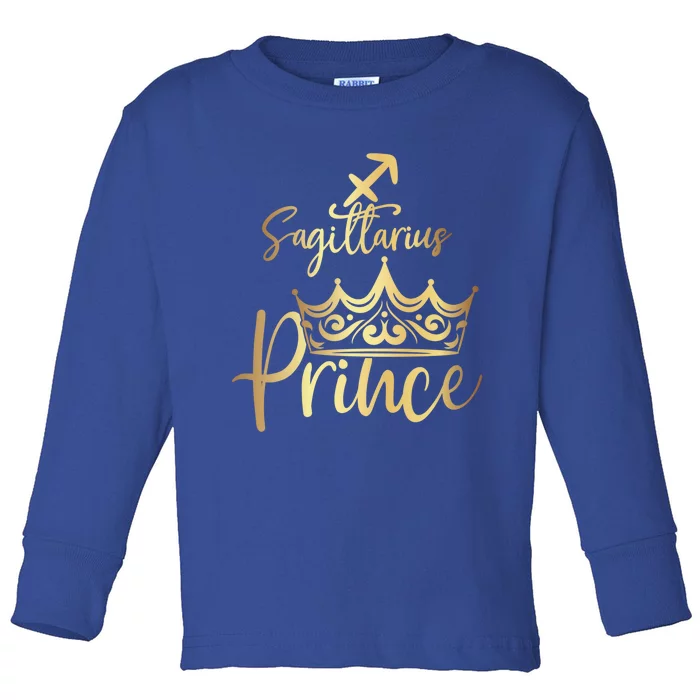 Sagittarius Prince Zodiac Gift Toddler Long Sleeve Shirt