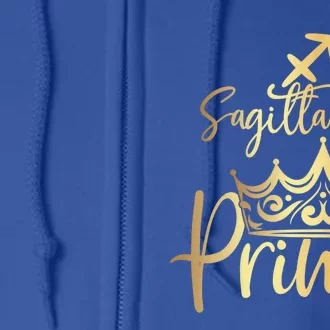 Sagittarius Prince Zodiac Gift Full Zip Hoodie