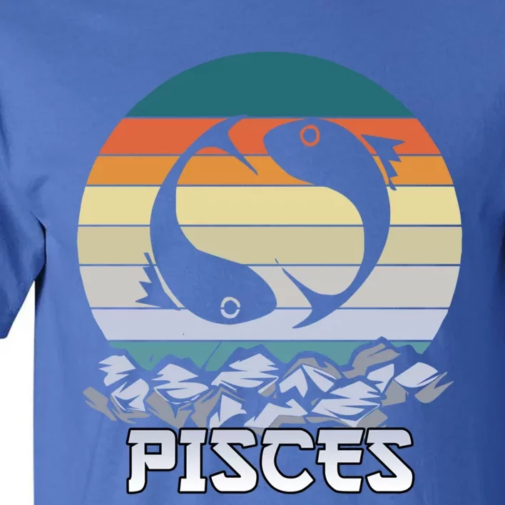 Sunset Pisces Zodiac Funny Gift Tall T-Shirt