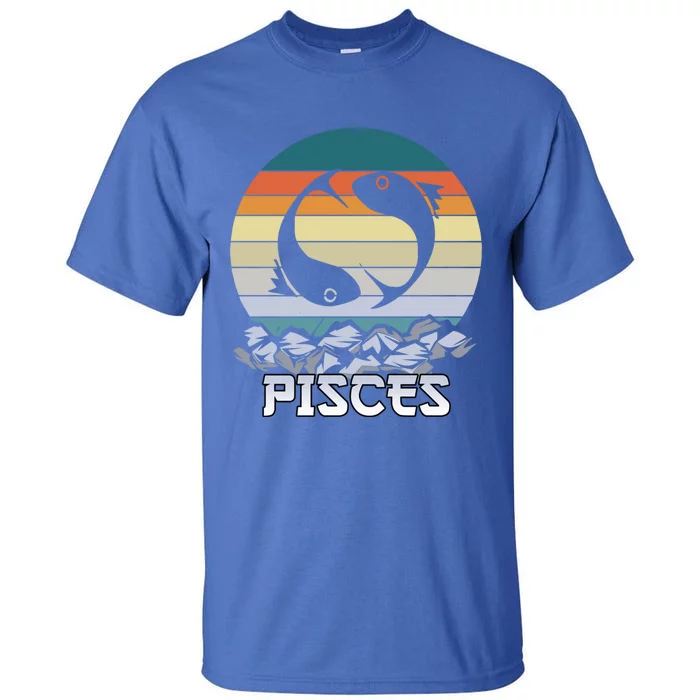 Sunset Pisces Zodiac Funny Gift Tall T-Shirt