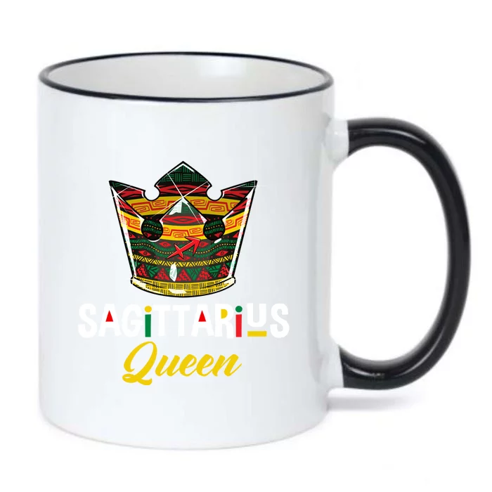 Sagittarius Queen African Pride Zodiac Sign Crown Meaningful Gift Black Color Changing Mug