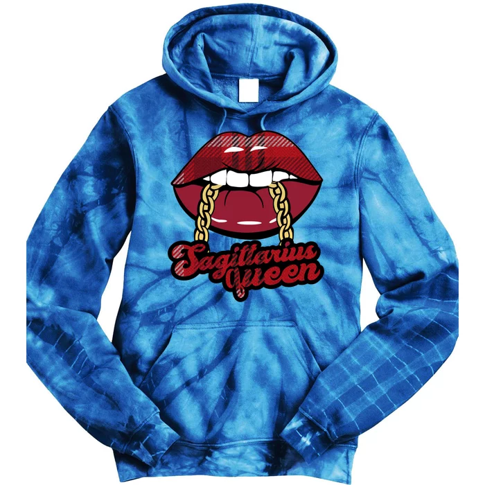 Sagittarius Queen Astrology Zodiac Gift Tie Dye Hoodie