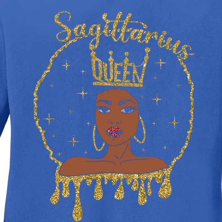 Sagittarius Queens Are Born In November 22 December 21 Gift Ladies Long Sleeve Shirt