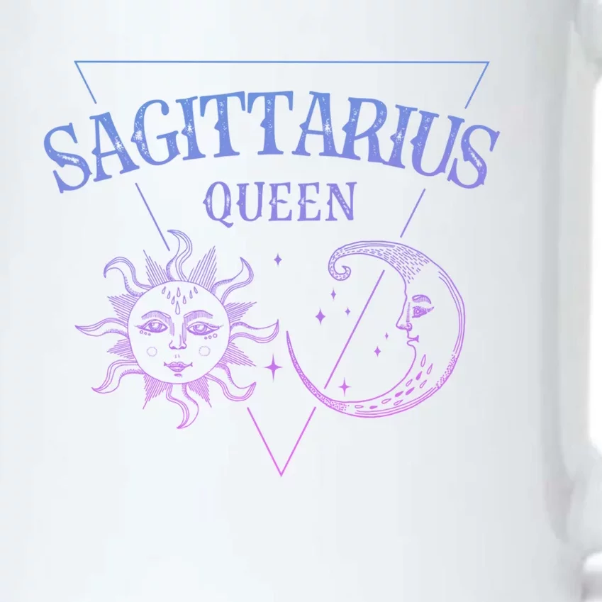 Sagittarius Queen / Blue Sun And Moon Sagittarius Birthday Great Gift Black Color Changing Mug