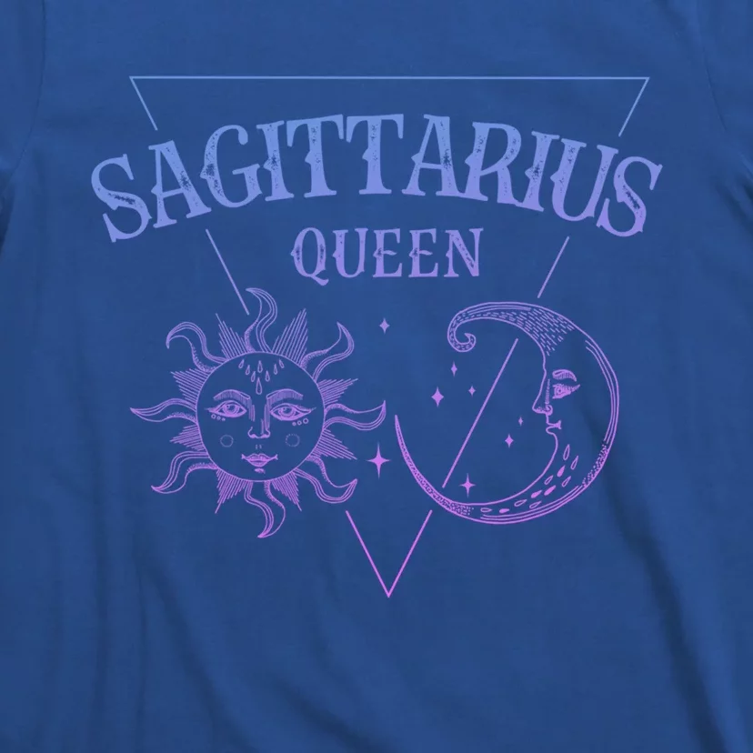 Sagittarius Queen / Blue Sun And Moon Sagittarius Birthday Great Gift T-Shirt