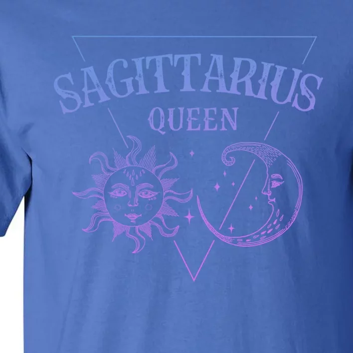 Sagittarius Queen / Blue Sun And Moon Sagittarius Birthday Great Gift Tall T-Shirt