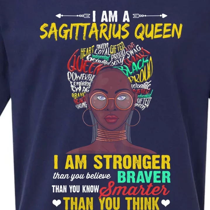 Sagittarius Queen Birthday November 22 December 21 Melanin Cute Gift Sueded Cloud Jersey T-Shirt