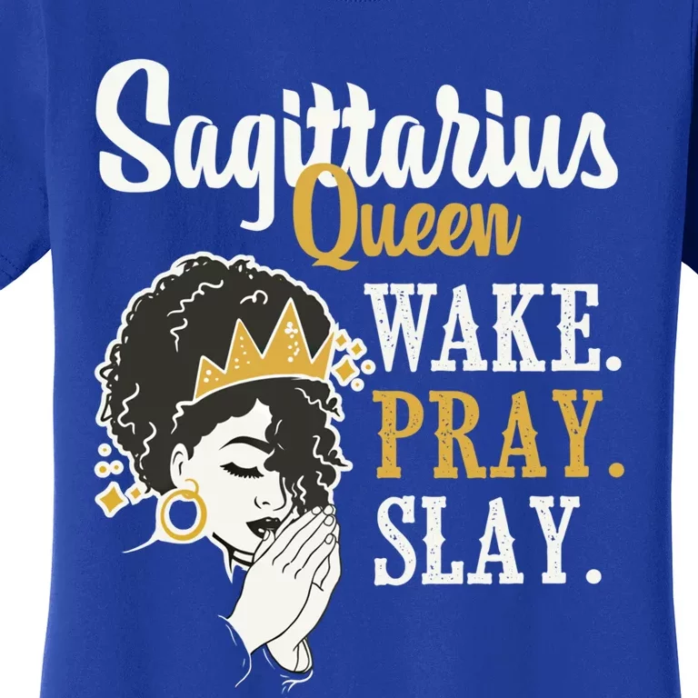 Sagittarius Queen Birthday Zodiac Sign Astrology Sign Great Gift Women's T-Shirt