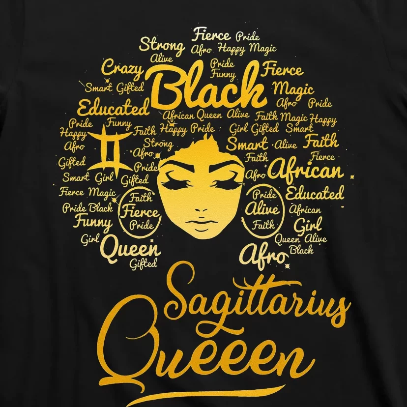 Sagittarius Queen Birthday Zodiac Born In January December T-Shirt