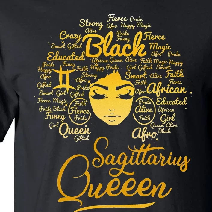 Sagittarius Queen Birthday Zodiac Born In January December Tall T-Shirt