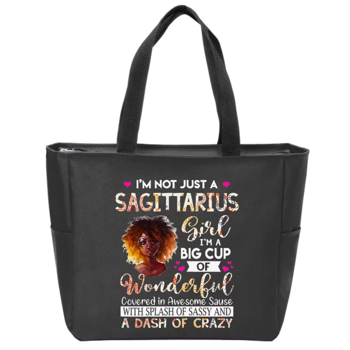 Sagittarius Queens Born in November 22 December 21 Birthday Zip Tote Bag