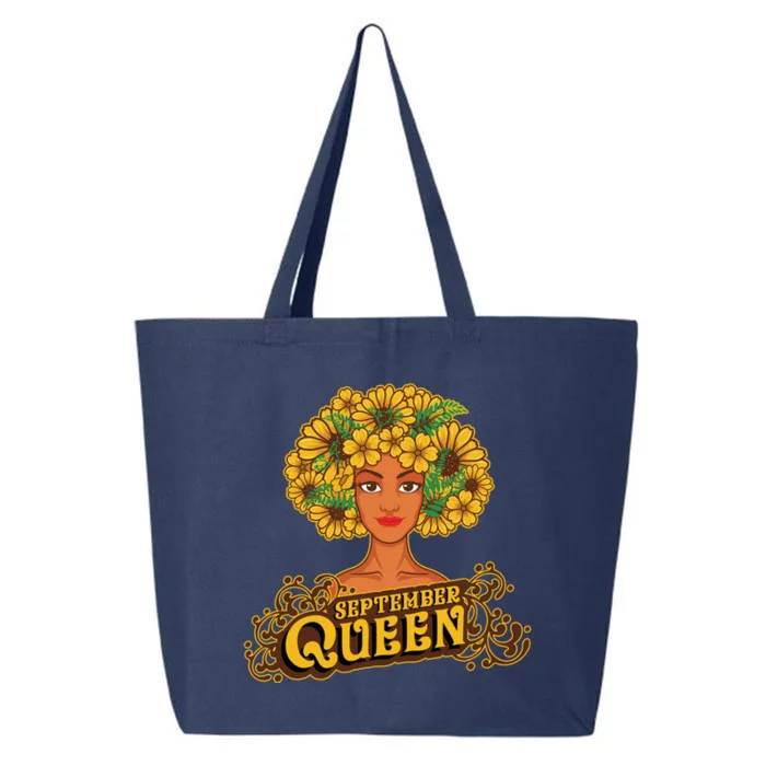 September Queen Birthday Afro Black Funny Virgo Funny Gift 25L Jumbo Tote