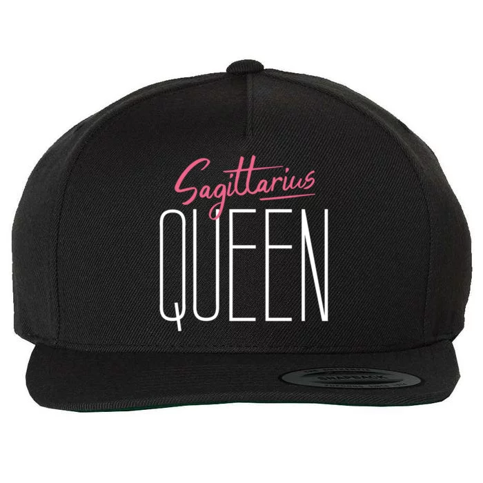 Sagittarius Queen / Classy Sagittarius Quote Design Gift Wool Snapback Cap