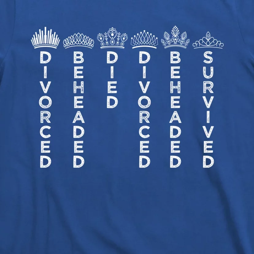 Six Queens Crowns Six: The Musical Gift T-Shirt