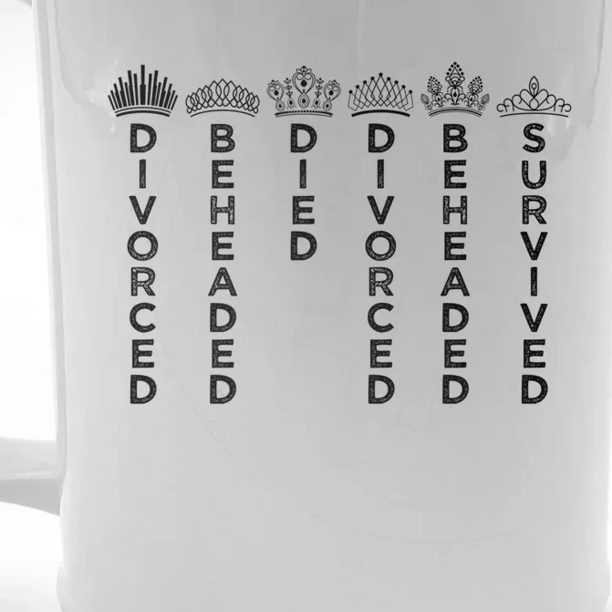 Six Queens Crowns Six: The Musical Gift Front & Back Beer Stein